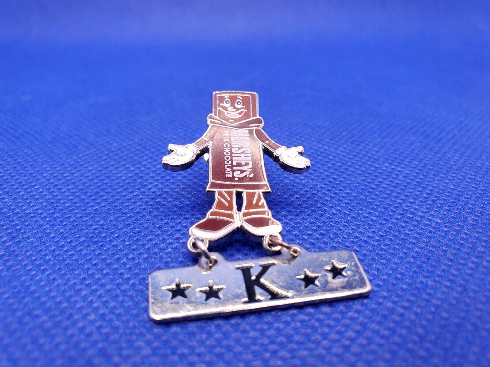 Hershey's Milk Chocolate Candy Bar Souvenir Initial Letter K Pin