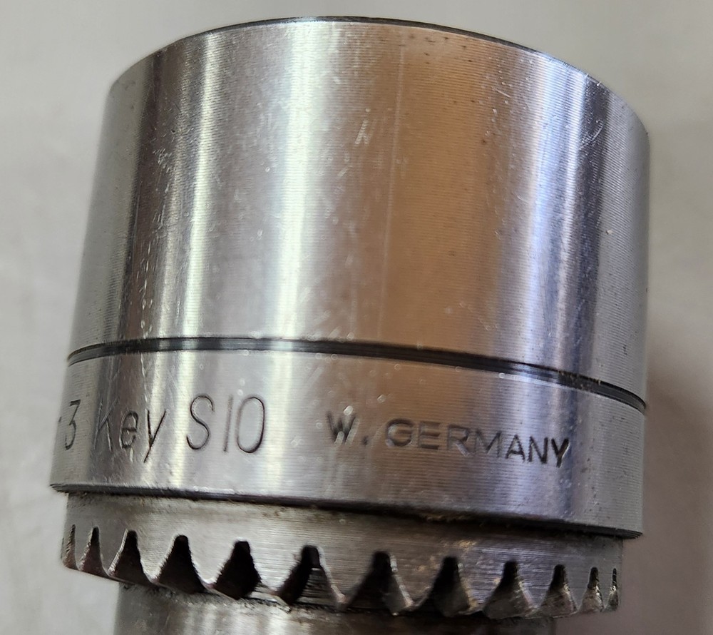 ROHM DRILL CHUCK 1/32-5/8 W. GERMANY TAPER 3