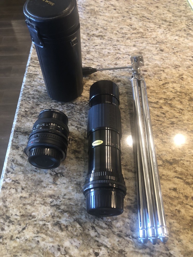 Telescope Camera Tripod And 2 Camera Lens