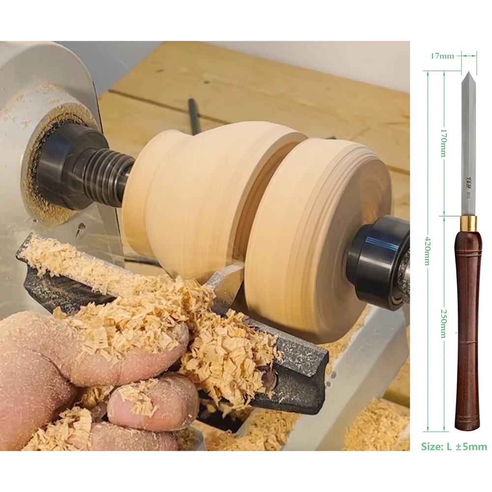 Wood Carving Chisel Knife Set 4pcs HSS 470mm 420mm Gouges Woodturning Tool Drill