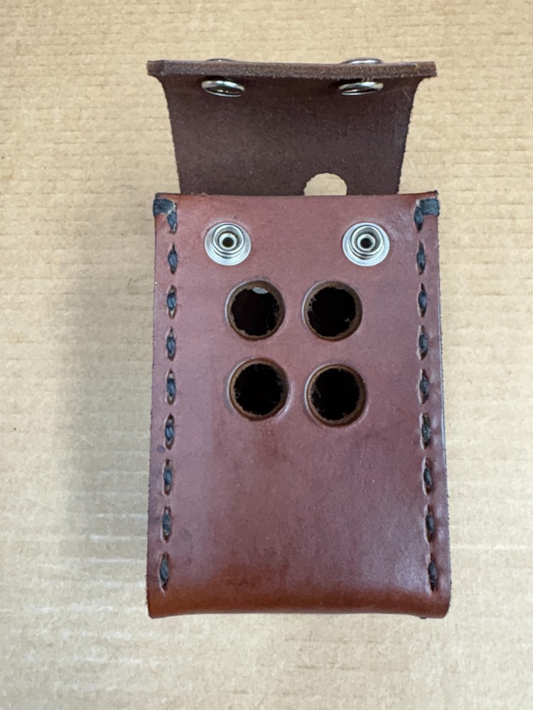 VINTAGE COAL MINING SOLARIS LEATHER METHANE SPOTTER CARRYING CASE