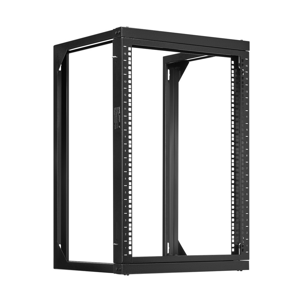 VEVOR 15U Wall Mount Server Rack Open Frame Network Rack 150 lbs 180 Degrees