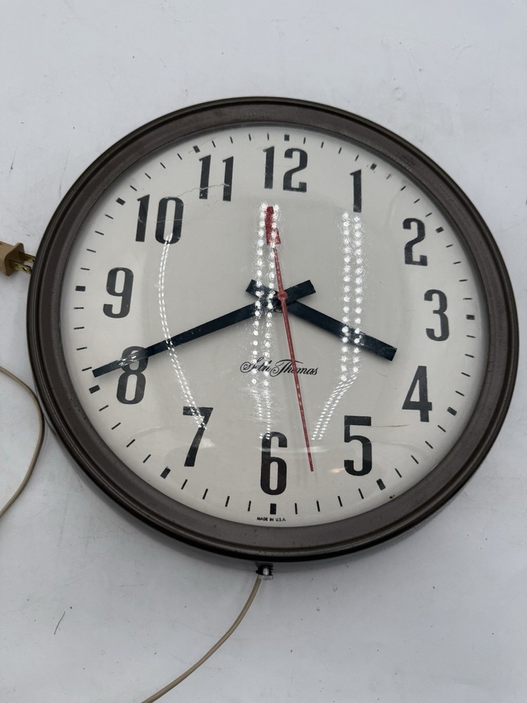 Vintage Seth Thomas by Talley School Office Clock
