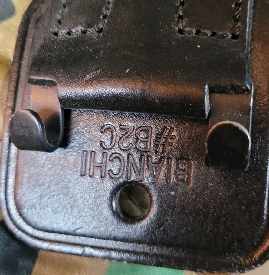 Bianchi B2C Heavy Leather Duty Belt Black