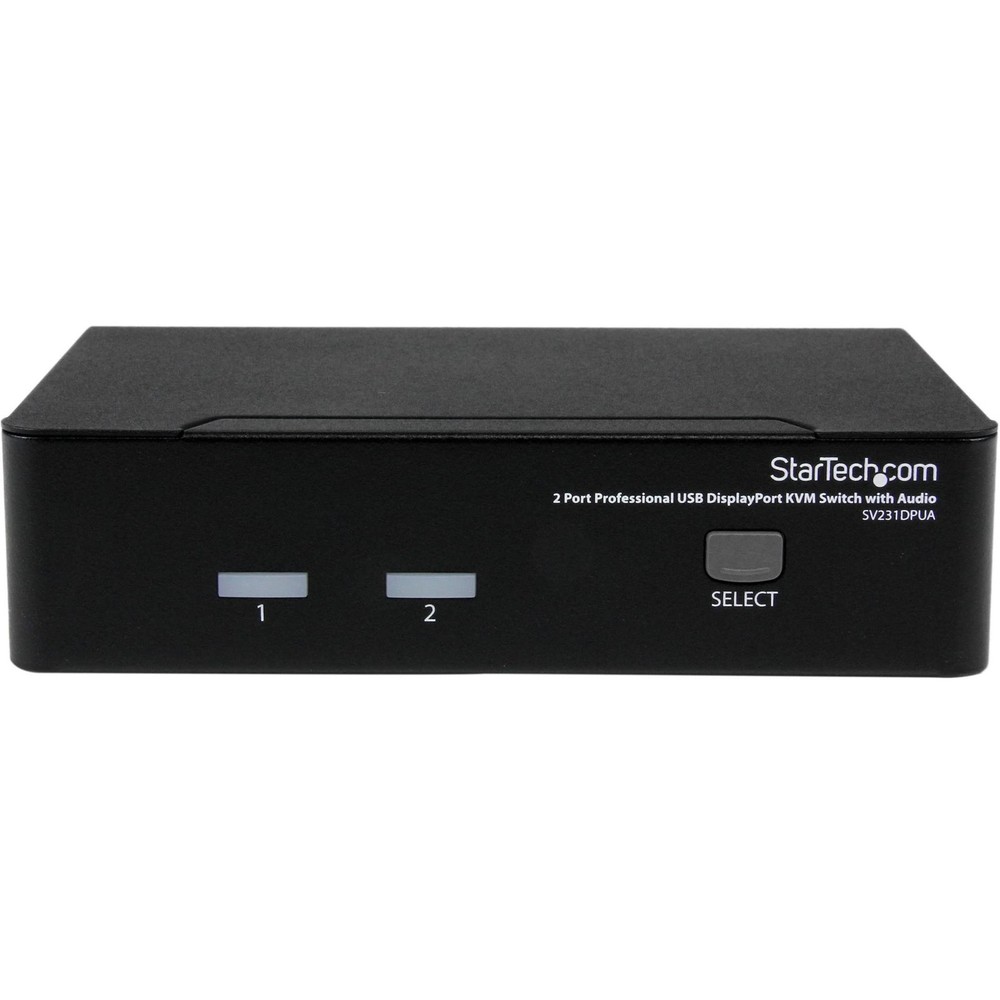 StarTech 2 Port Professional USB DisplayPort KVM Switch with Audio