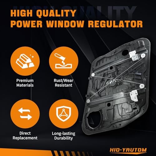 82481-D9010 Front Right Passenger Side Power Window Regulator with Panel