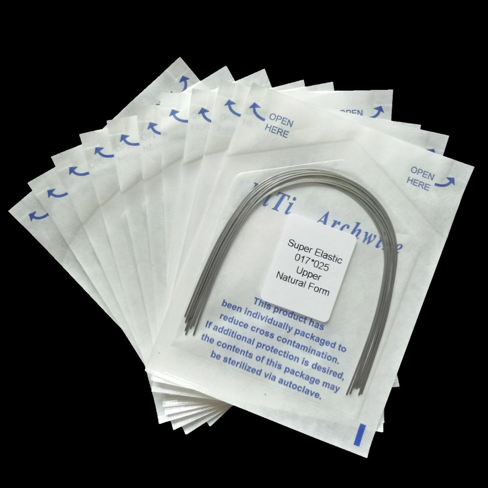 10 Packs Dental Ortho Super Elastic Niti Rectangular Arch Wire Upper + Lower