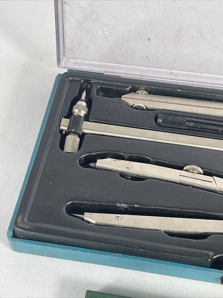 Vintage Staedtler Mars Masterbow Drafting Compass Set w/ Extra Lead Germany
