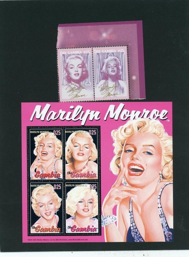 Gambia 2004 Marilyn Monroe Scott# 2844-6 Mint LH