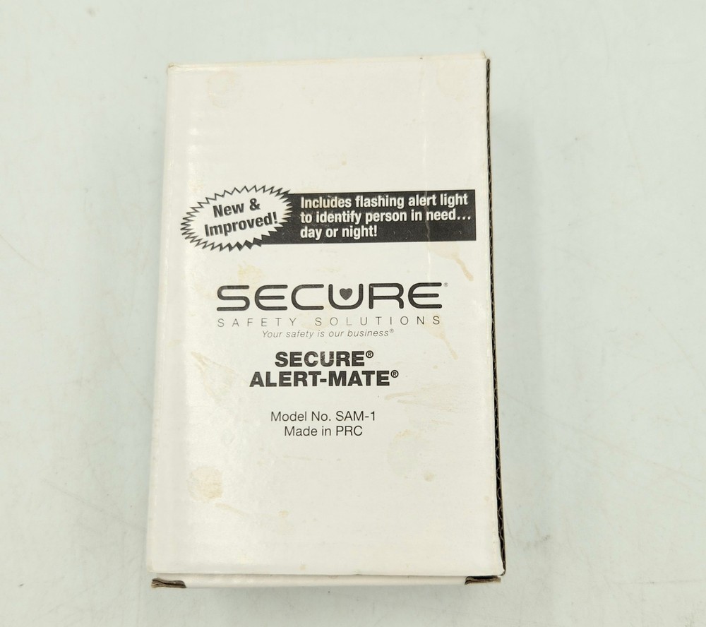 Secure Alert Mate SAM1 Fall Prevention Alarm Flashing Light Pull String Security