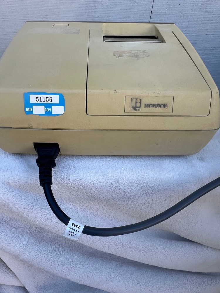 1970's Litton Monroe 1430 Desktop Calculator Adding Machine