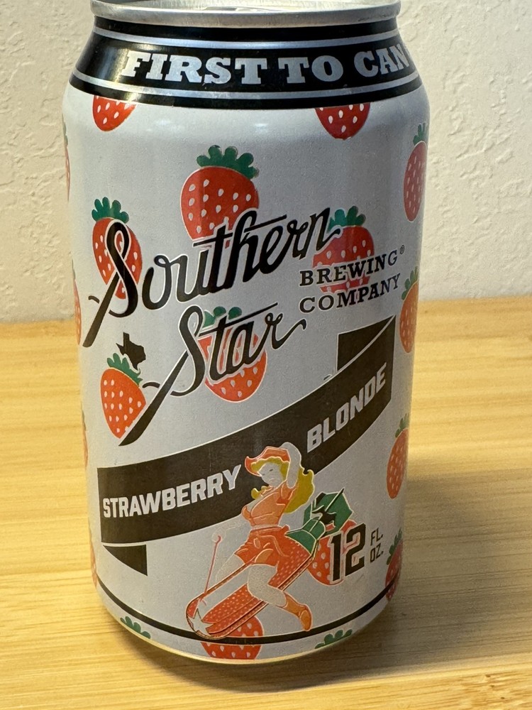 Southern Star Strawberry Blonde - Empty Beer Can Bottom Opened