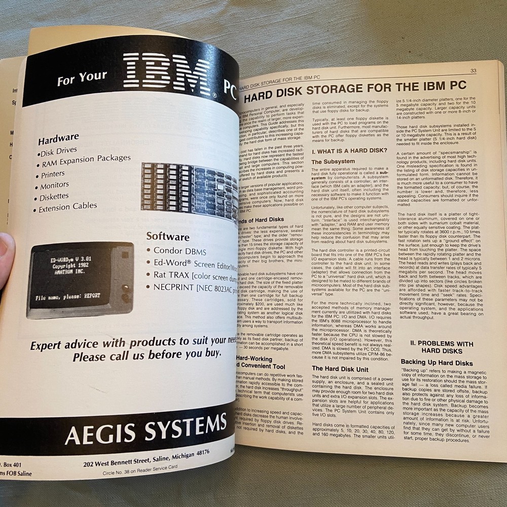 IBM PC Expansion Software Guide QUE BOOK Vintage Computer PC 1982 Ads Vendors