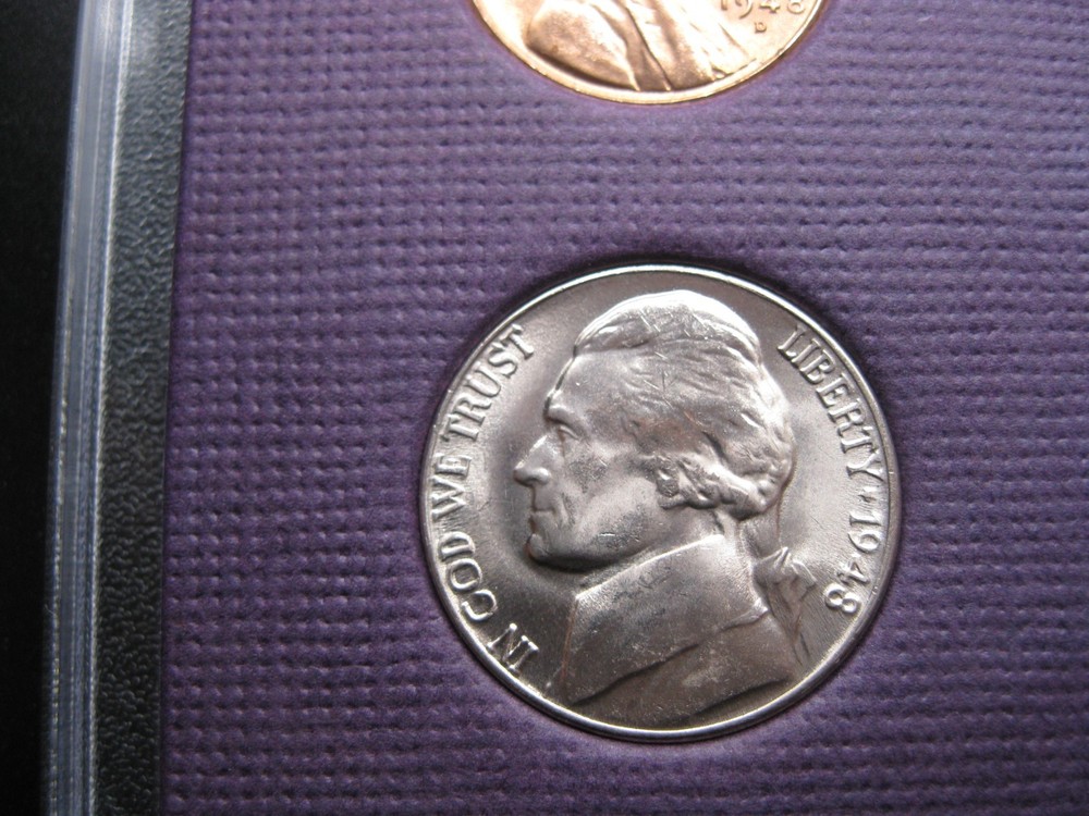 1948 D US Silver Mint Set Brilliant Uncirculated!