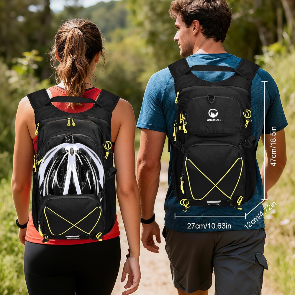 Hydration Backpack 22L, Hiking Backpack with 2L Leakproof Bladder, Sewn-in Ra...