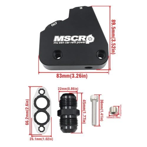 Engine Oil Cooler Adapter Kit For GM LS LS1 LS2 LS3 LS6 LS7 LS9 2005-2019