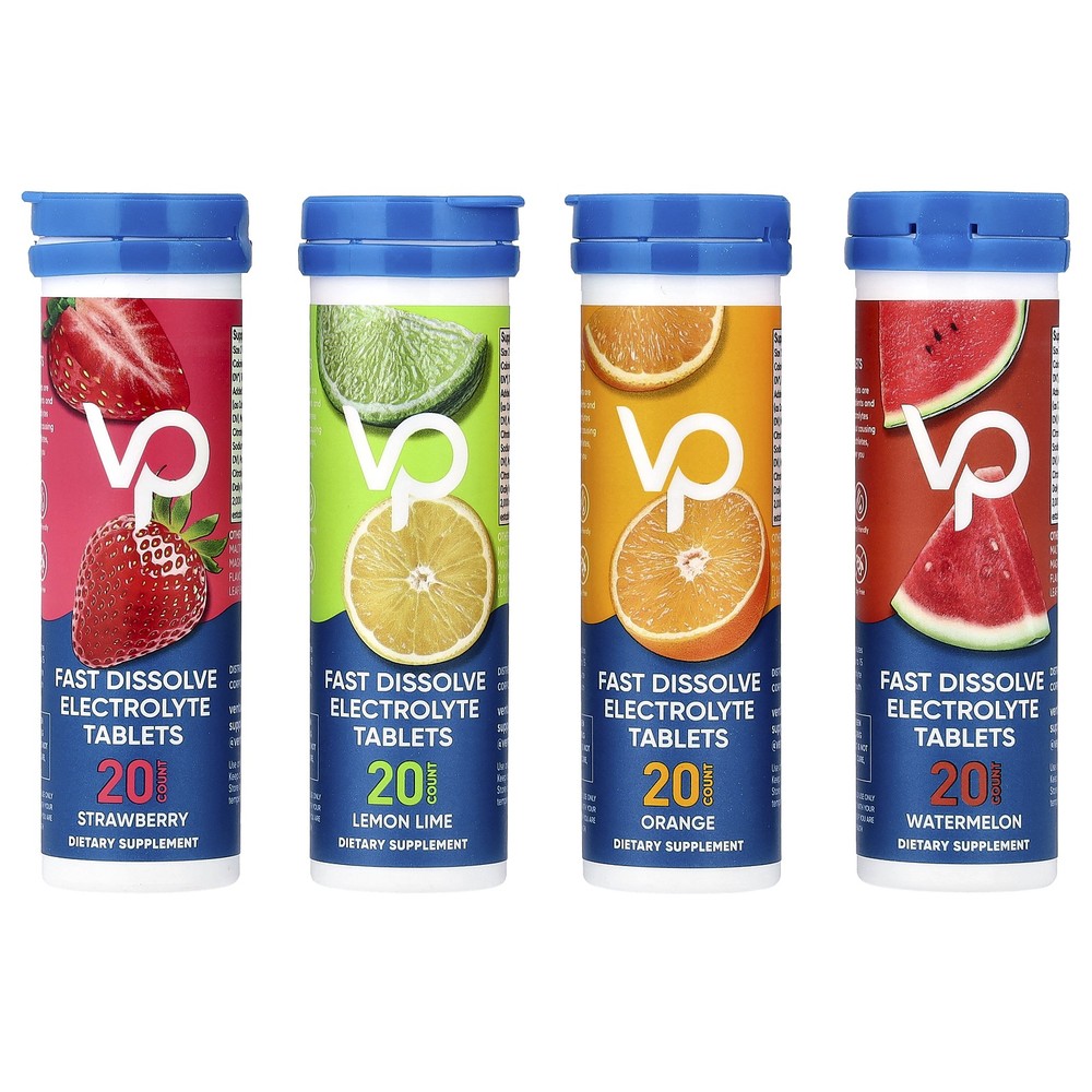 Fast Dissolve Electrolyte Tablets, Variety Pack, 80 Tablets