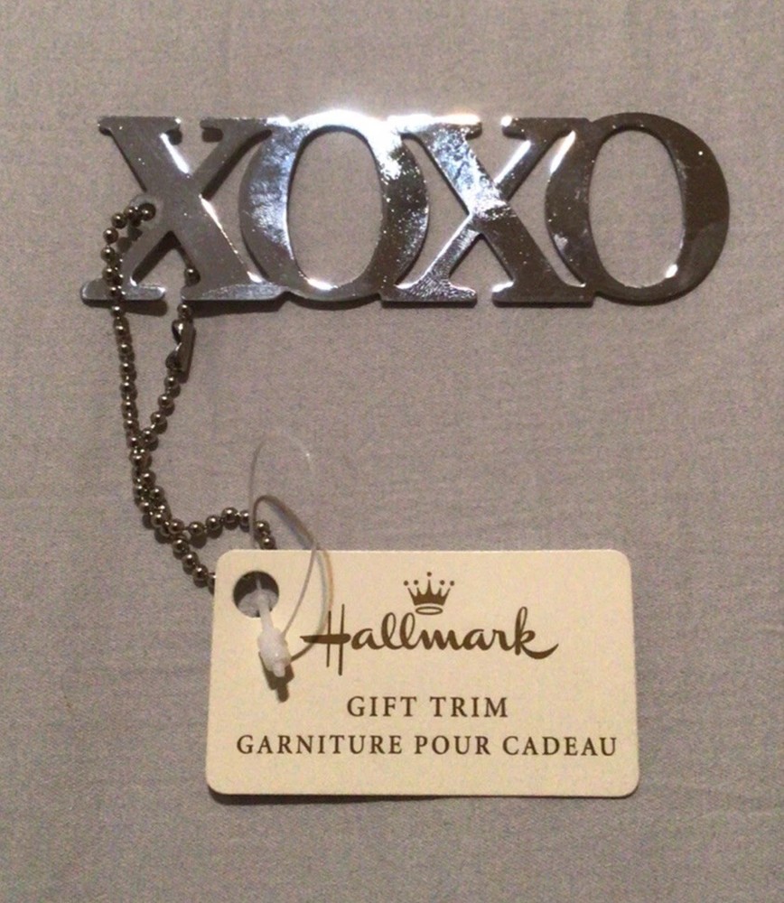 Hallmark XOXO Silver Gift Trim