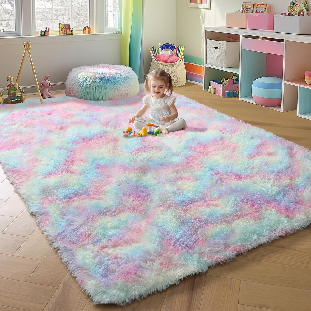 ONASAR Rainbow Area Rugs for Living 5' x 8' (Rectangular), Colorful