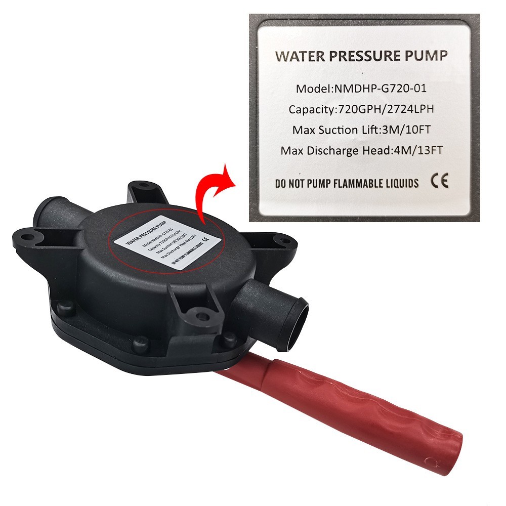 Marine Small-pressurized Diaphragm Type Manual Pump with Plastic Handle for Boat