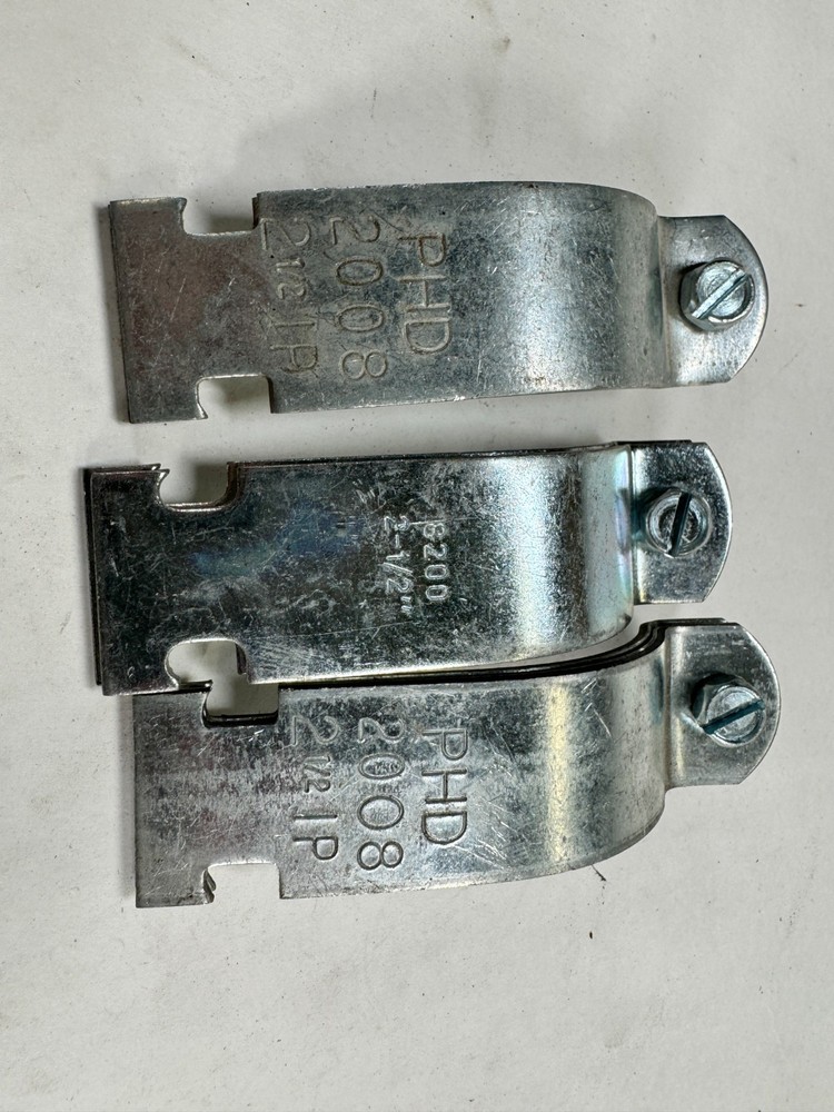 (3-PACK) 2-1/2" IPS Strut Clamp, Plated