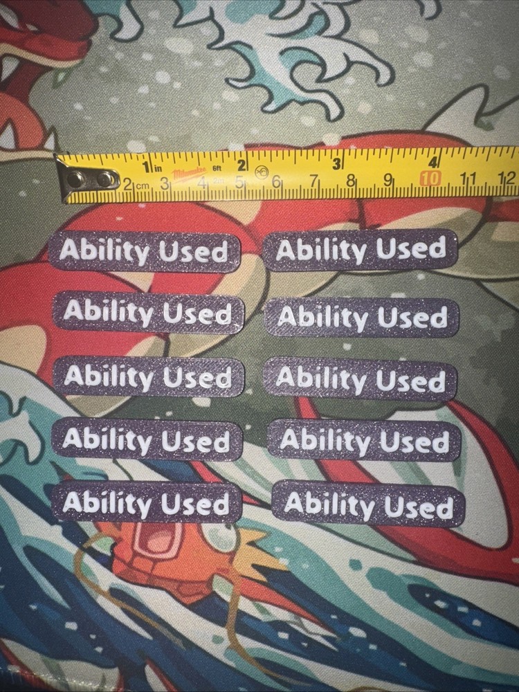 TCG Ability Used Marker Tokens | 10 Count Bundle | Galactic Purple & White 🛸👽