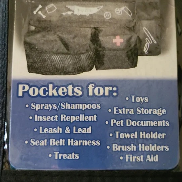 Trip Tails Auto seat pet organizer