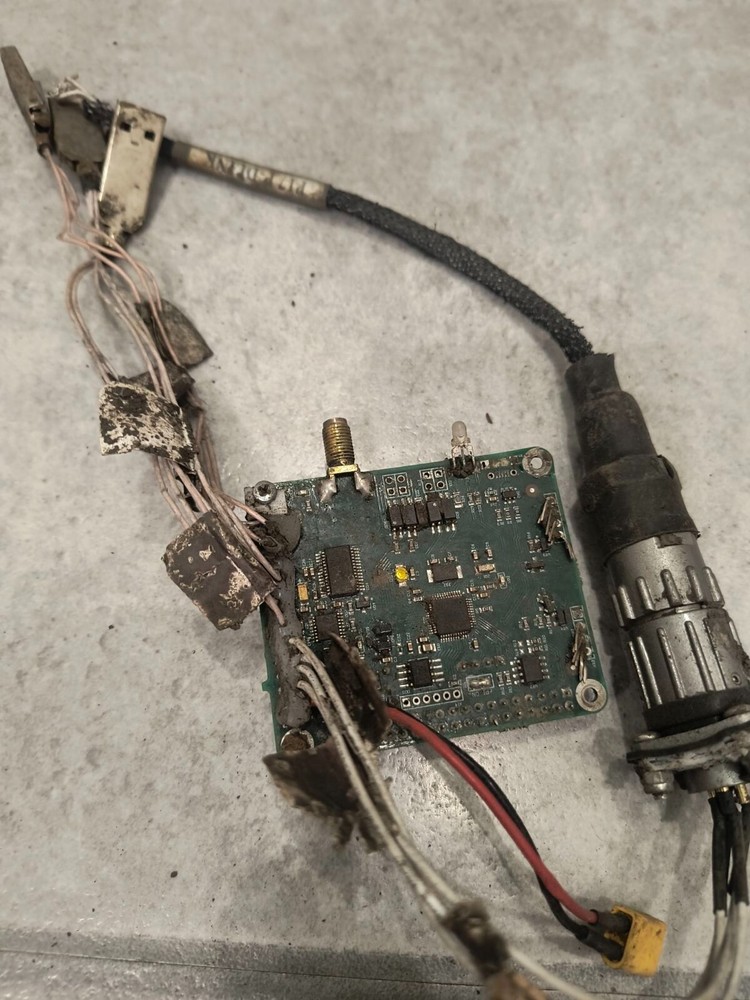 Boards from control unit of shut down russian Shahed (Geran`) drone
