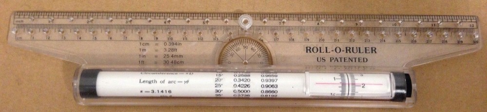 Roll-O-Ruler Rolling Drafting Ruler 12in Wei's CP-405