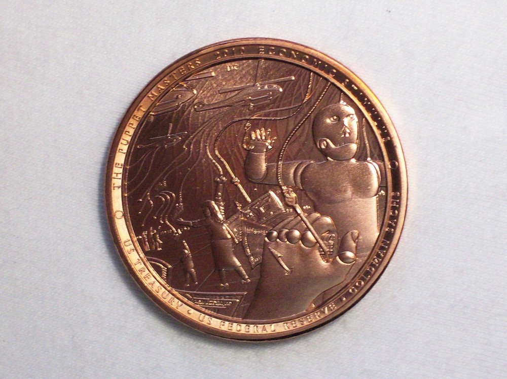 Daniel Carr - 2010 "Puppet Masters / Uncle Scam" Hard Time Token, Copper