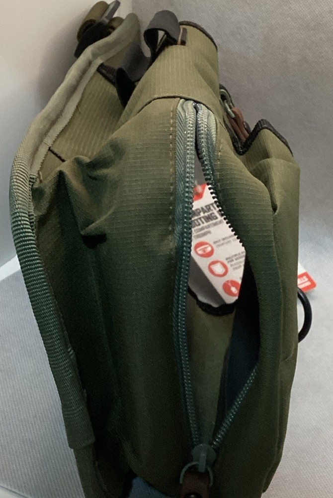 Allen Triumph Double Compartment Shell Bag Olive Green