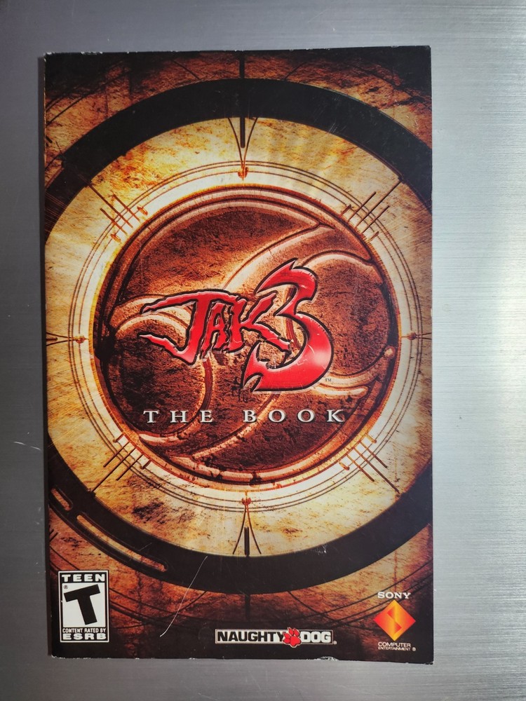 Jak 3 Instruction Manual Booklet - PS2