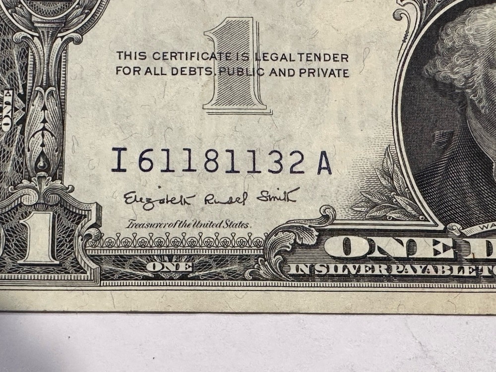 1957 Silver Certificate Blue Seal **** (4) 1’s ****