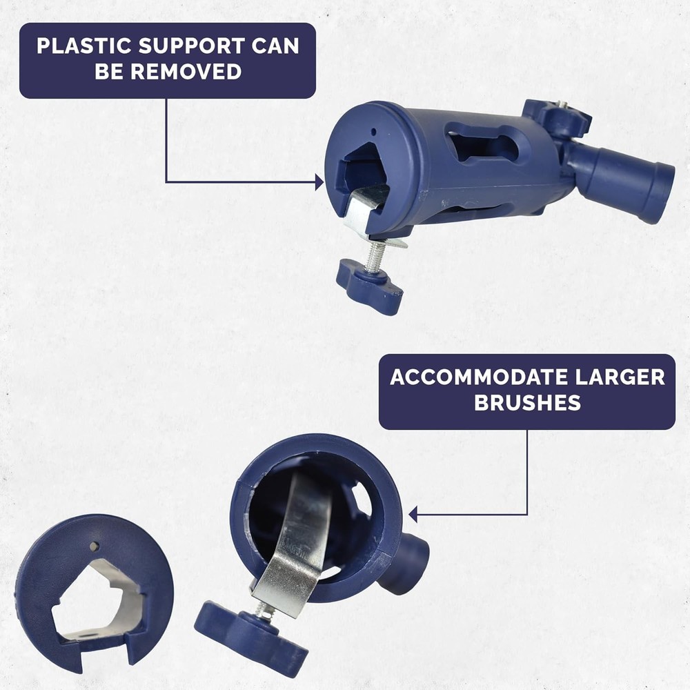 Foxtrot Multi-Angle Paint Brush Extender - Extension Pole 3 inches, Blue