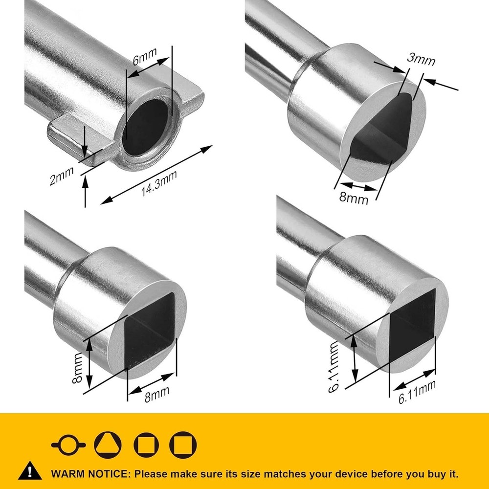 Mechanical 4-in-1 Utility Key - Essential Tool for Elevators, Mailboxes & More