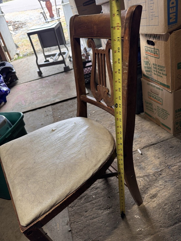 vintage folding chairs wood