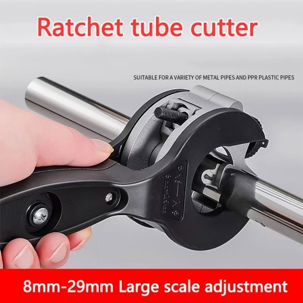 Manual Operation Ratchet Pipe Cutter for Heavy Duty Plumbing Construction Work