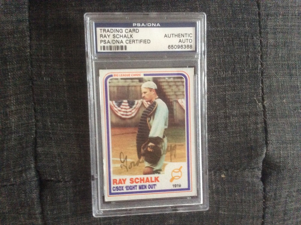 GORDON CLAPP AUTOGRAPHED RAY SCHALK EIGHT MEN OUT - PSA CERTIFICATION