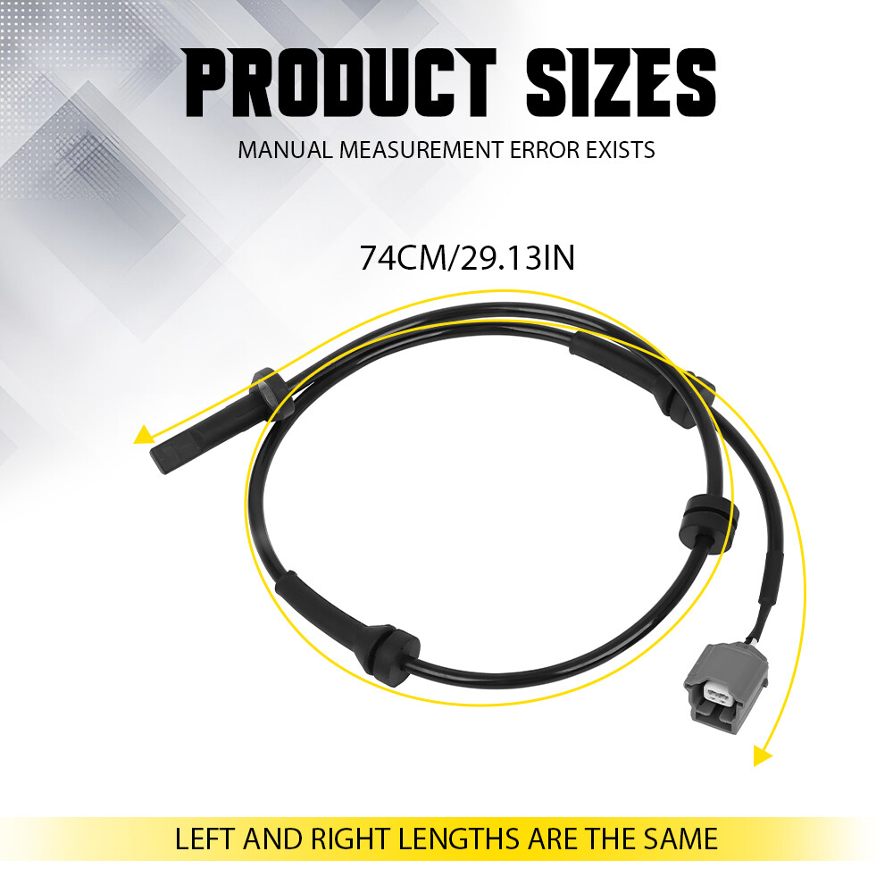 2PCS ABS Wheel Speed Sensor Front Left & Right Side For Nissan Rogue 2014-2020