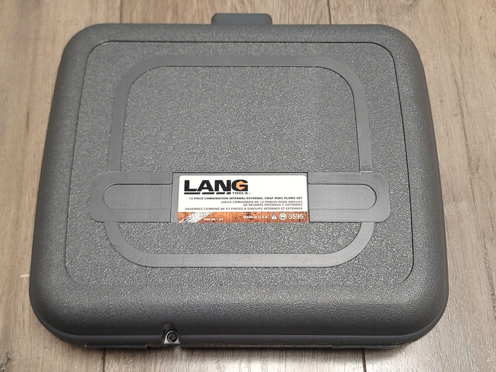 Lang 12pc Quick Switch Internal/ External Retaining Ring Pliers set USA #3595