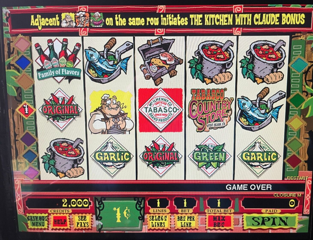 IGT I-game Tabasco Video Software