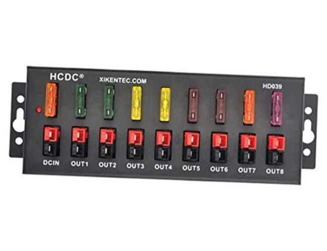 1 in 8 Out 40Amp Connector Power Splitter Distributor Source Strip Module