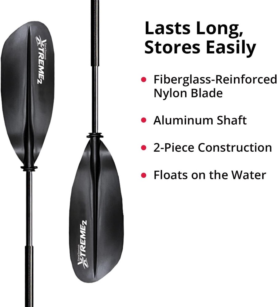 Durable Black 96" Kayak Paddle Lightweight