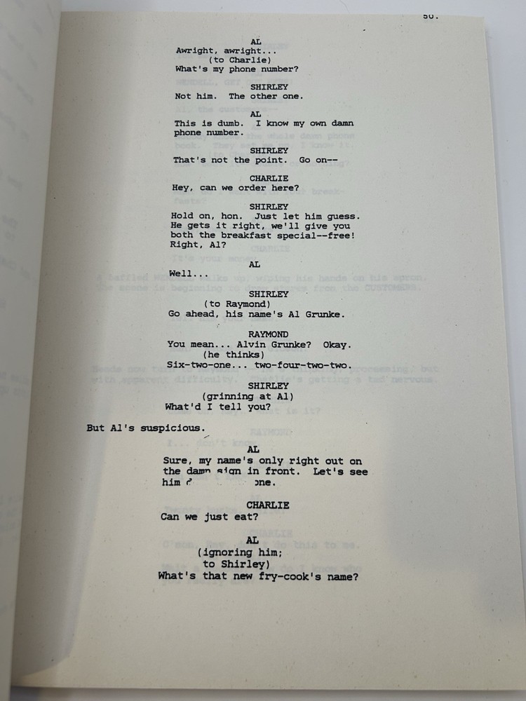 GHOST (1989) Screenplay – Early Draft Rewrite by Bruce Joel Rubin