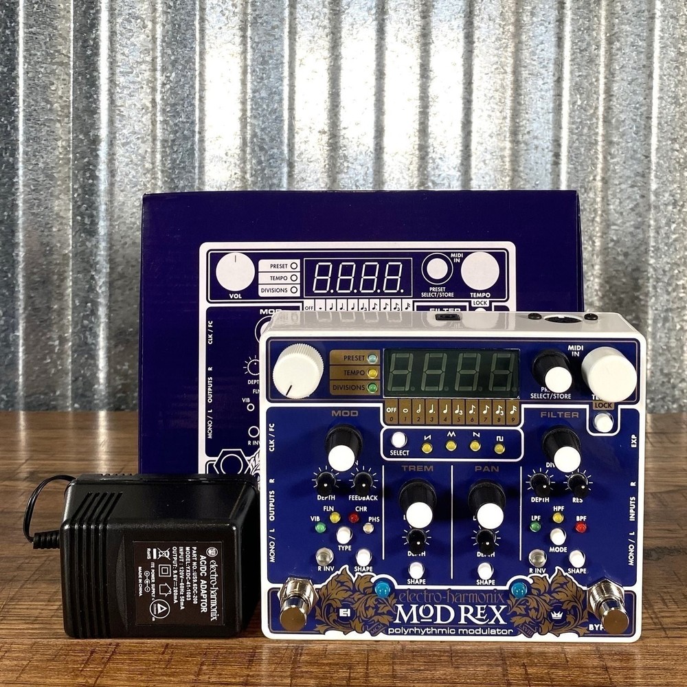 Electro-Harmonix EHX Mod Rex Polyrhythmic Modulator Guitar Synth Effect Pedal