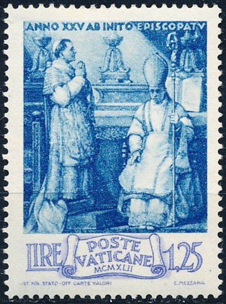 Vatican #Mi94 MNH 1943 Nuncio Eugenio Pacelli Benedict Pius [82]