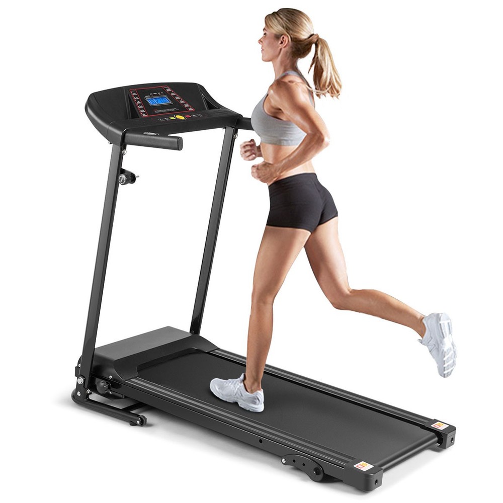 Costway 1.0HP Folding Treadmill Electric Support Power Running Machine Trainer