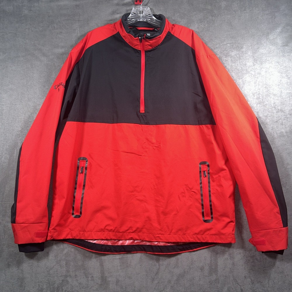 Callaway Weather Series Swing Tech Jacket Mens L Pullover 1/4 Zip Windbreaker