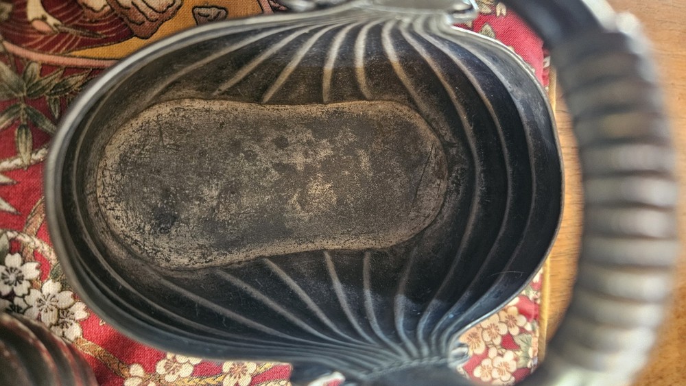Vintage QUAD Silver Plate Cream And Sugar Set