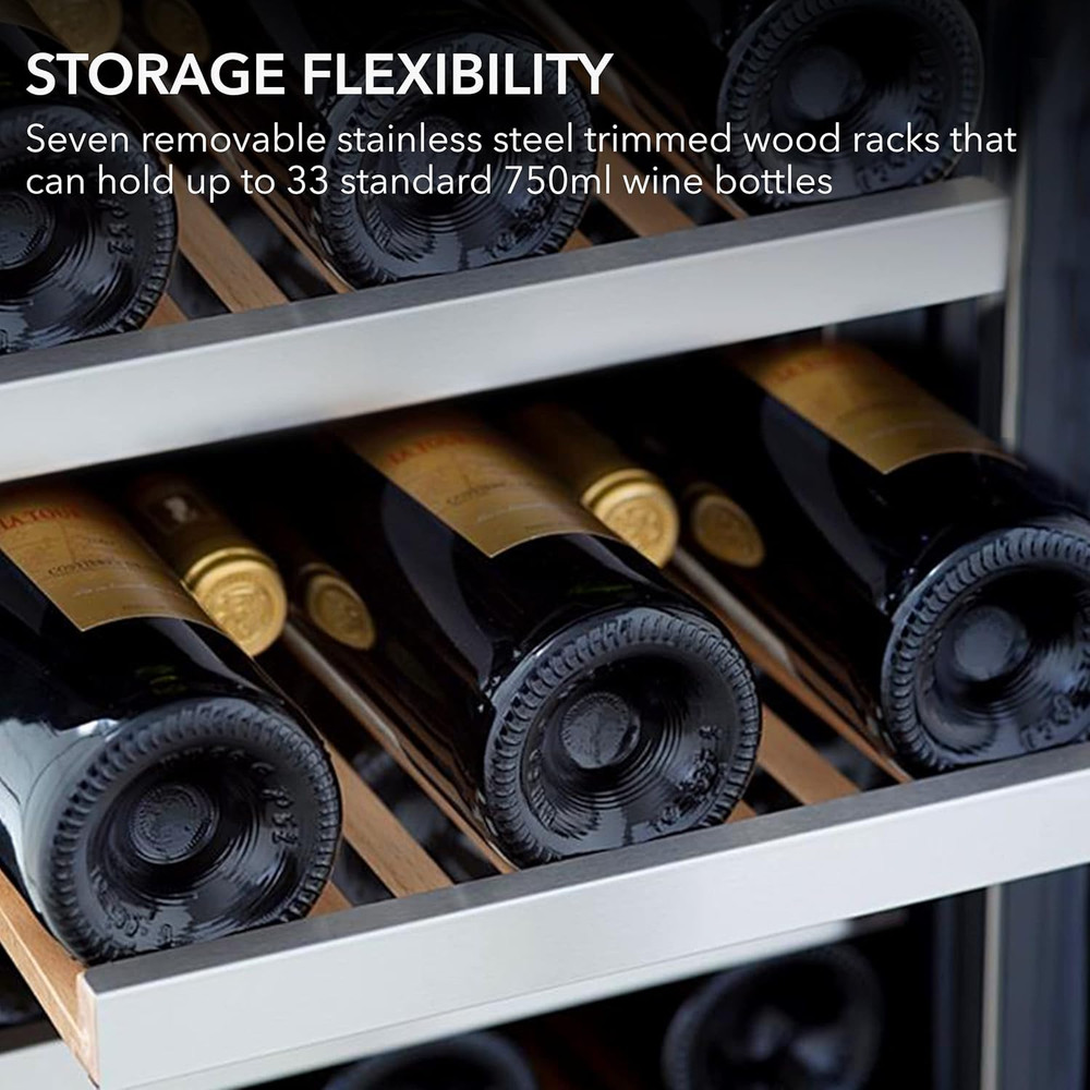 BWR-33SD 33 Bottle Built-In Wine Refrigerator, Multicolor